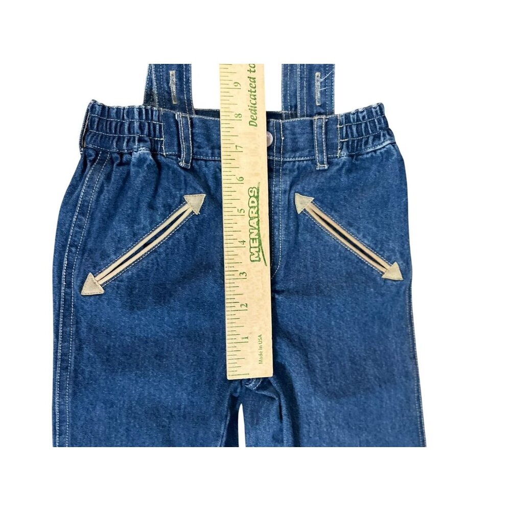 Vintage Harley-Davidson Toddler Overalls 2T Denim Jeans Boys 100% Cotton Used - Picture 14 of 15
